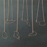 Classy Vendor | Border Necklaces. 14K Gold Filled Necklaces of Countries