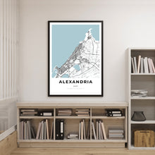 Load image into Gallery viewer, Map of Alexandria, Egypt
