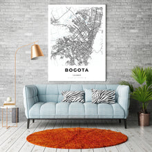 Load image into Gallery viewer, Map of Bogota, Colombia
