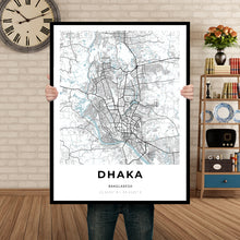 Load image into Gallery viewer, Map of Dhaka, Bangladesh
