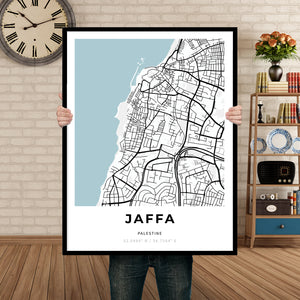Map of Jaffa, Palestine
