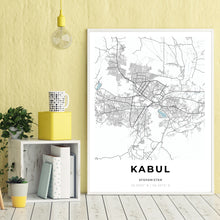 Load image into Gallery viewer, Map of Kabul, Afghanistan
