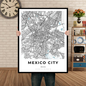Map of Mexico City, Mexico