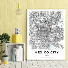 Load image into Gallery viewer, Map of Mexico City, Mexico

