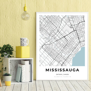 Map of Mississauga, Canada
