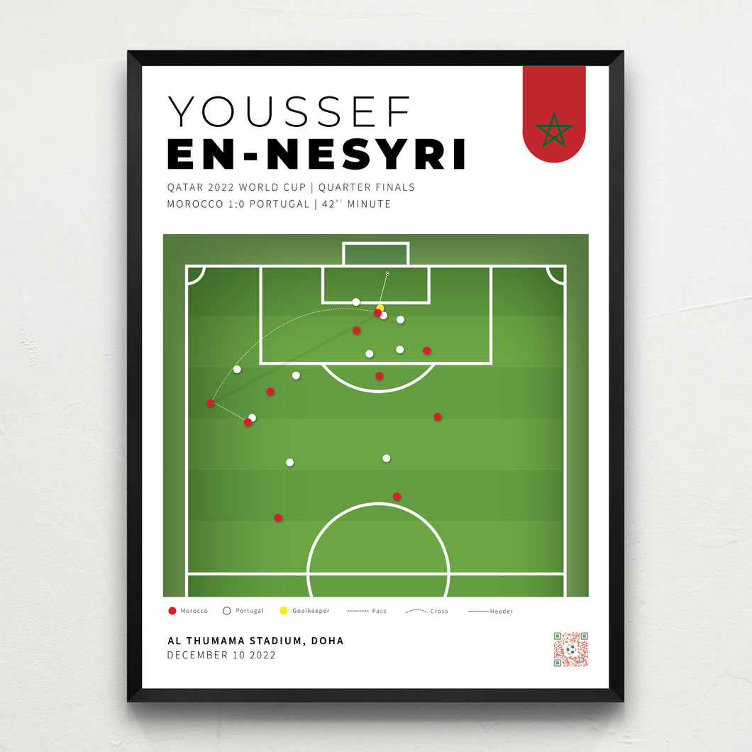 Morocco vs Portugal | Youssef En-Nesyri's Goal
