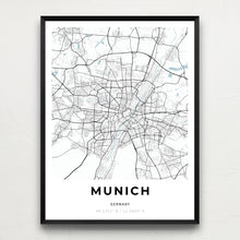 Load image into Gallery viewer, Map of Munich, Germany
