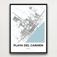 Load image into Gallery viewer, Map of Playa Del Carmen, Mexico
