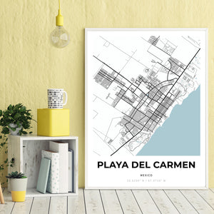 Map of Playa Del Carmen, Mexico