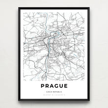 Load image into Gallery viewer, Map of Prague, Czech Republic
