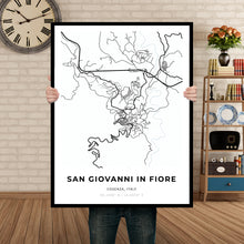 Load image into Gallery viewer, Map of San Giovanni In Fiore, Italy
