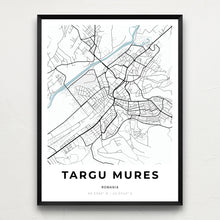 Load image into Gallery viewer, Map of Targu Mures, Romania
