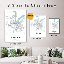 Load image into Gallery viewer, Map of Tulcea, Romania
