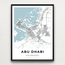 Load image into Gallery viewer, Map of Abu Dhabi, United Arab Emirates

