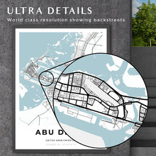 Load image into Gallery viewer, Map of Abu Dhabi, United Arab Emirates

