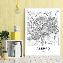Load image into Gallery viewer, Map of Aleppo, Syria
