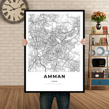 Load image into Gallery viewer, Map of Amman, Jordan
