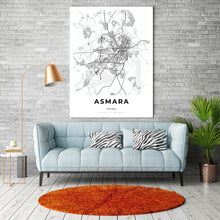 Load image into Gallery viewer, Map of Asmara, Eritrea
