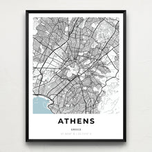 Load image into Gallery viewer, Map of Athens, Greece
