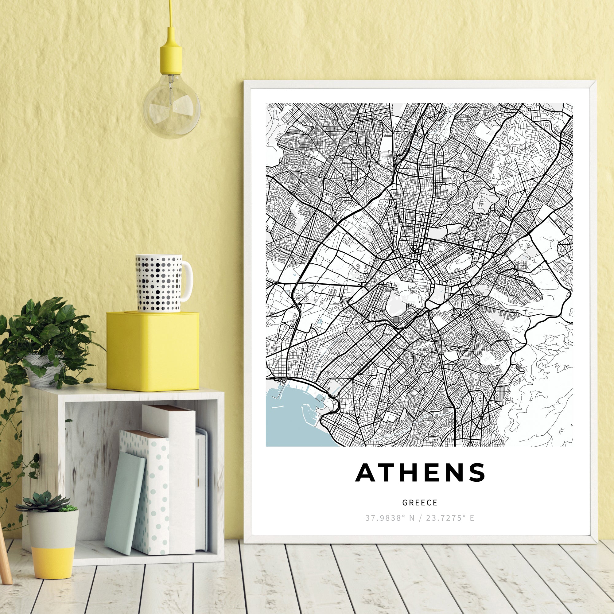 map of athens, greece
