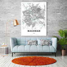 Load image into Gallery viewer, Map of Baghdad, Iraq
