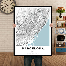 Load image into Gallery viewer, Map of Barcelona, Spain
