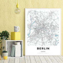Load image into Gallery viewer, Map of Berlin, Germany
