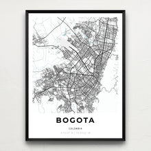 Load image into Gallery viewer, Map of Bogota, Colombia
