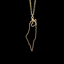 Load image into Gallery viewer, Classy Vendor | Borders of Palestine - Borders Necklace - 14K Gold Filled Necklace
