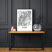 Load image into Gallery viewer, Map of Cairo, Egypt
