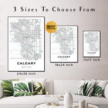 Load image into Gallery viewer, Map of Calgary, Canada
