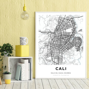 Map of Cali, Colombia