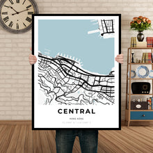 Load image into Gallery viewer, Map of Central, Hong Kong
