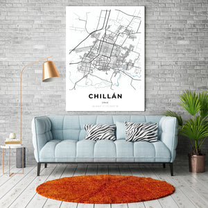 Map of Chillán, Chile
