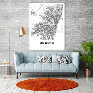 Map of Bogota, Colombia
