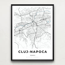 Load image into Gallery viewer, Map of Cluj-Napoca, Romania
