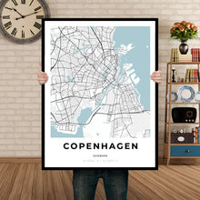 Load image into Gallery viewer, Map of Copenhagen, Denmark
