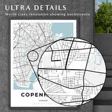 Load image into Gallery viewer, Map of Copenhagen, Denmark
