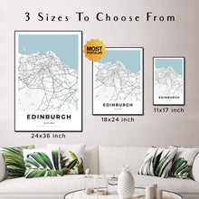 Load image into Gallery viewer, Map of Edinburgh, Scotland

