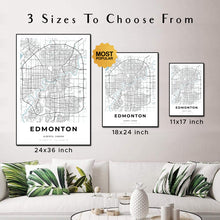 Load image into Gallery viewer, Map of Edmonton, Canada
