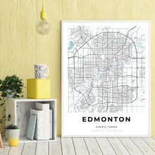 Load image into Gallery viewer, Map of Edmonton, Canada
