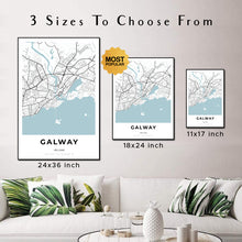 Load image into Gallery viewer, Map of Galway, Ireland
