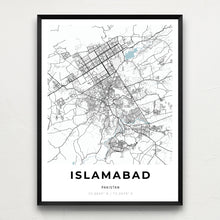 Load image into Gallery viewer, Map of Islamabad, Pakistan
