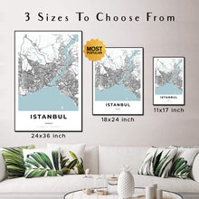 Load image into Gallery viewer, Map of Istanbul, Turkey
