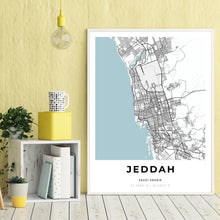 Load image into Gallery viewer, Map of Jeddah, Saudi Arabia
