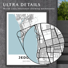 Load image into Gallery viewer, Map of Jeddah, Saudi Arabia
