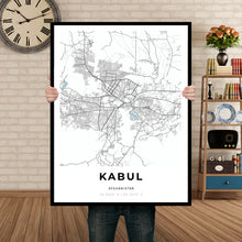 Load image into Gallery viewer, Map of Kabul, Afghanistan
