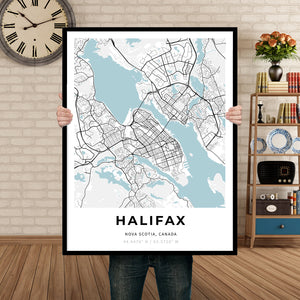 Map of Halifax, Canada