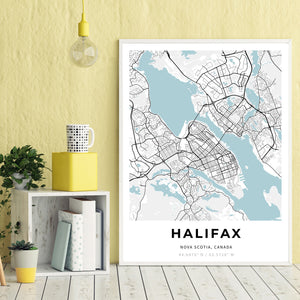 Map of Halifax, Canada