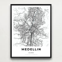Load image into Gallery viewer, Map of Medellin, Colombia
